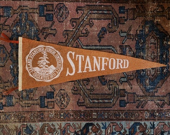 Banderín de fieltro de la Universidad de Stanford de 1930