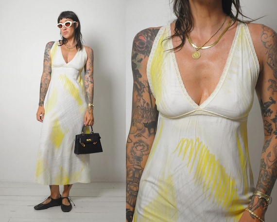 1960's Watercolor Slip Dress