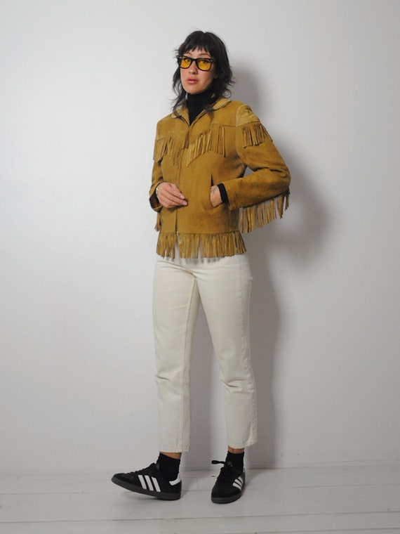 1950's Acorn Suede Fringe Jacket - image 6