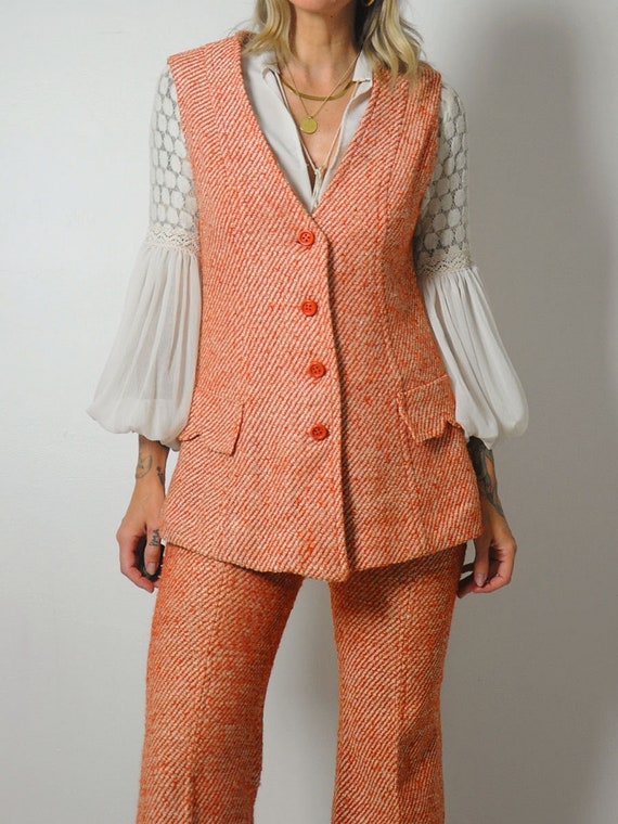 1960's Wool Tweed Pant Suit - image 9