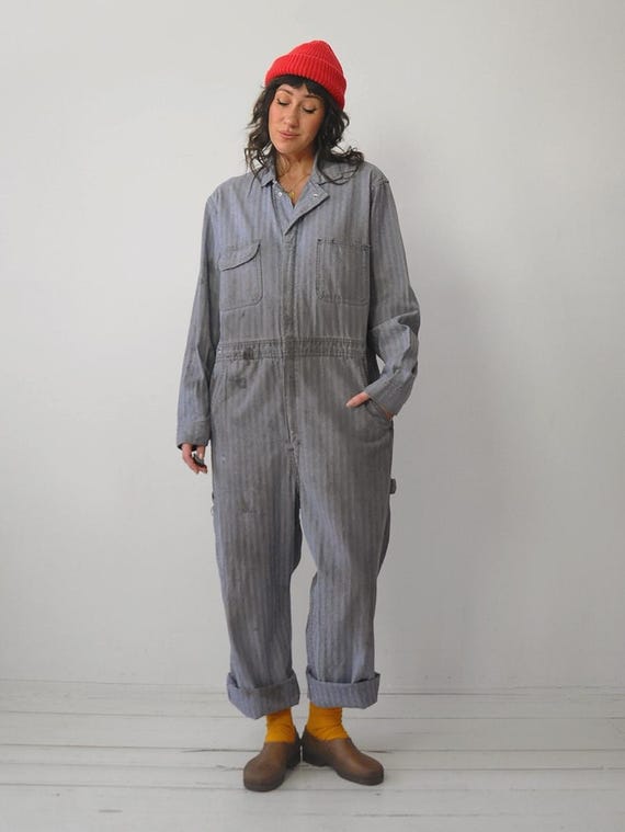 1970's Big Ben HBT Denim Coveralls - Gem