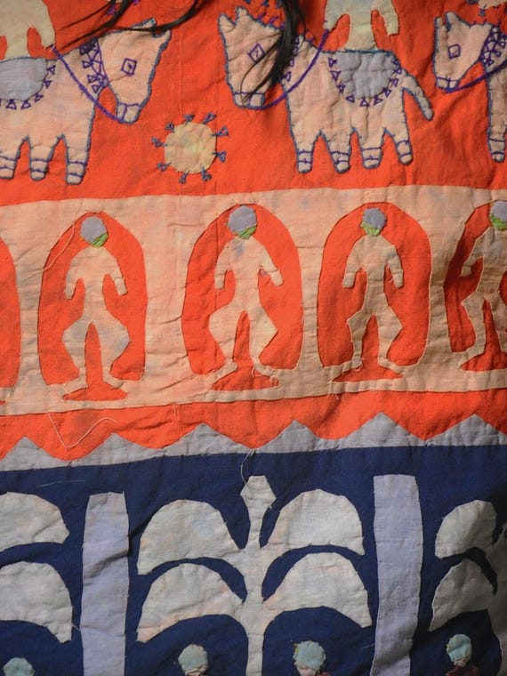 1980's Novelty India Patchwork Jacket - image 10