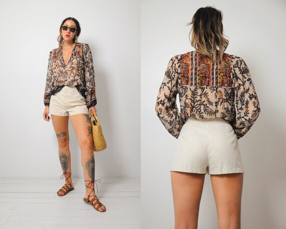 70's Minimal Ivory Shorts