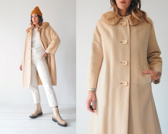 60's Vanilla Wool Coat
