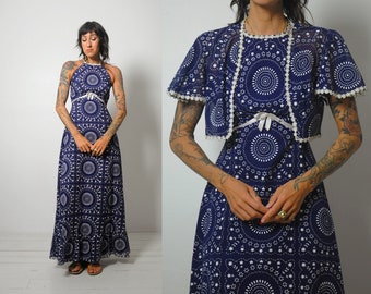 1960's Bandana Print Dress + Bolero