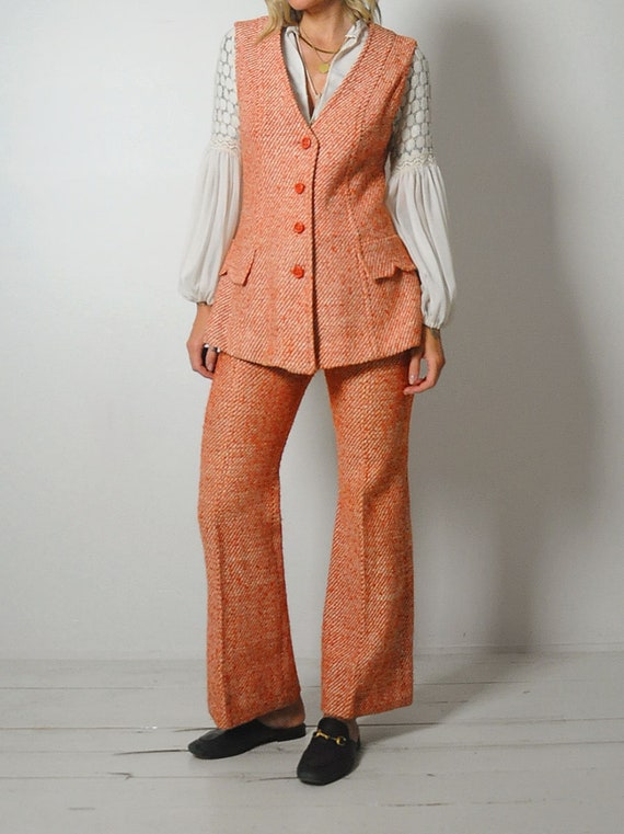 1960's Wool Tweed Pant Suit - image 8