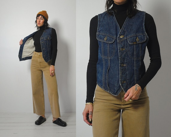 1970's Lee Storm Rider Denim Vest - image 1