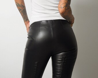 1990's Gucci Leather Pants W/ Tags - Etsy