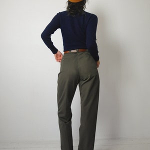 1940's Olive Green Trousers 33x28.5 image 4