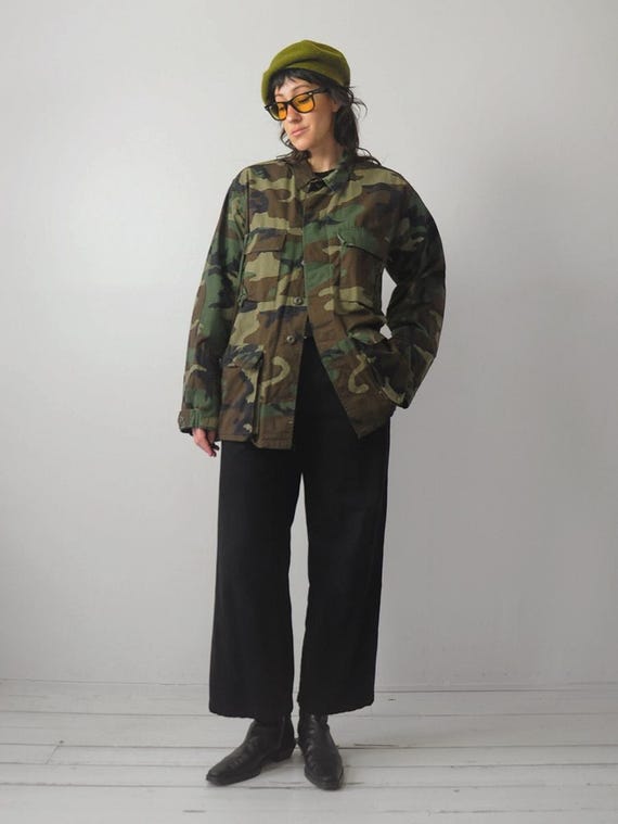 1980's Thin Camouflage Jacket - image 4
