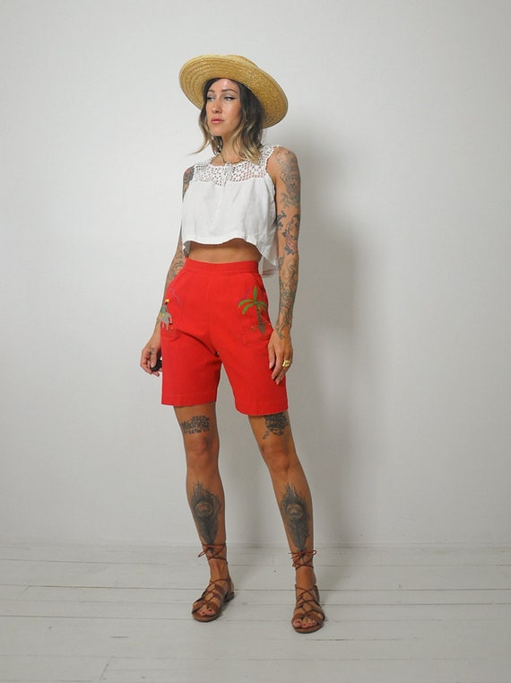 Vintage 2000s Palm tree shorts