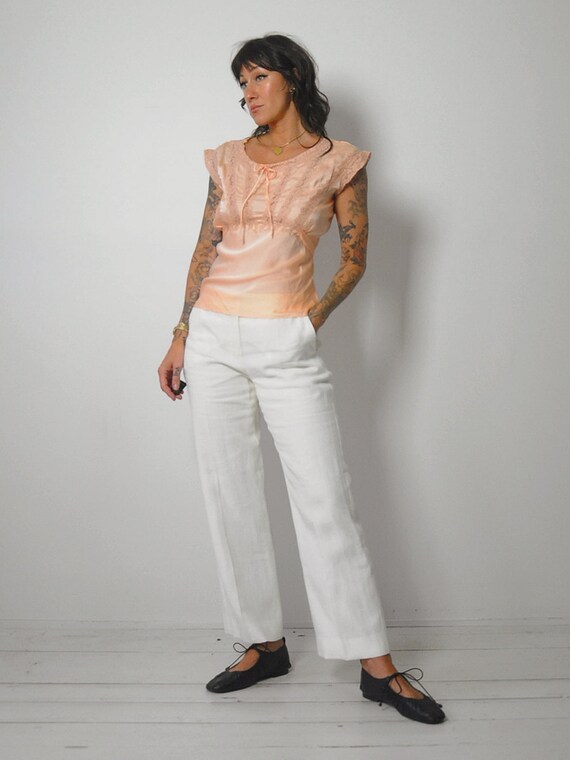 1930s Poet Blouse - Burnt Peach