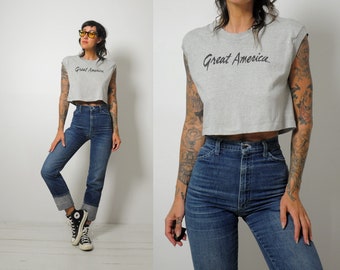 Camiseta corta gris Great America