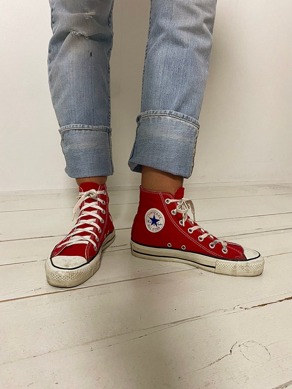 80's/90's Red Converse All Star | size 7 - image 6