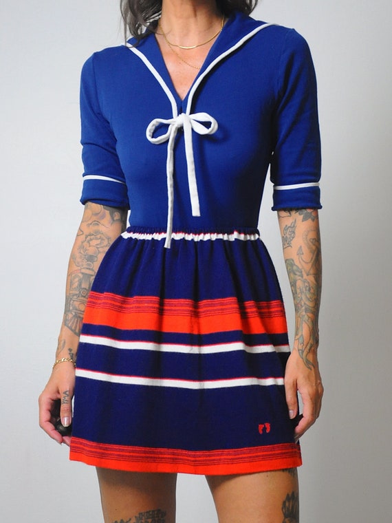 Vintage 70s Hang Ten Plaid Skirt, High Waist Skirt M