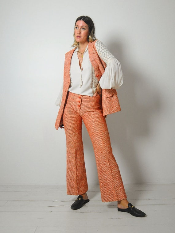 1960's Wool Tweed Pant Suit - image 7