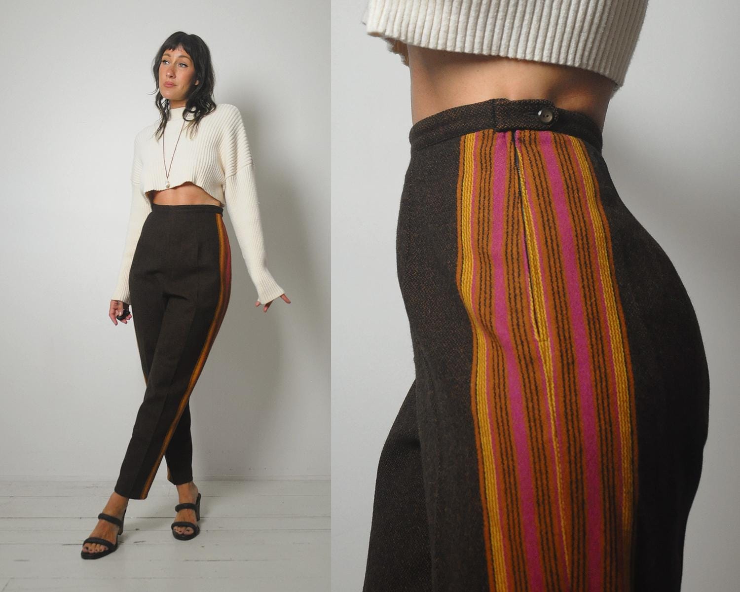 1950s Striped Pants - Etsy