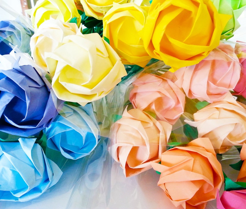 Mother's Day Origami Rose Bouquet Etsy
