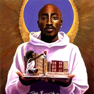 Tupac (The Rose that grew from concrete) (Limited Edition) (Canvas Print)