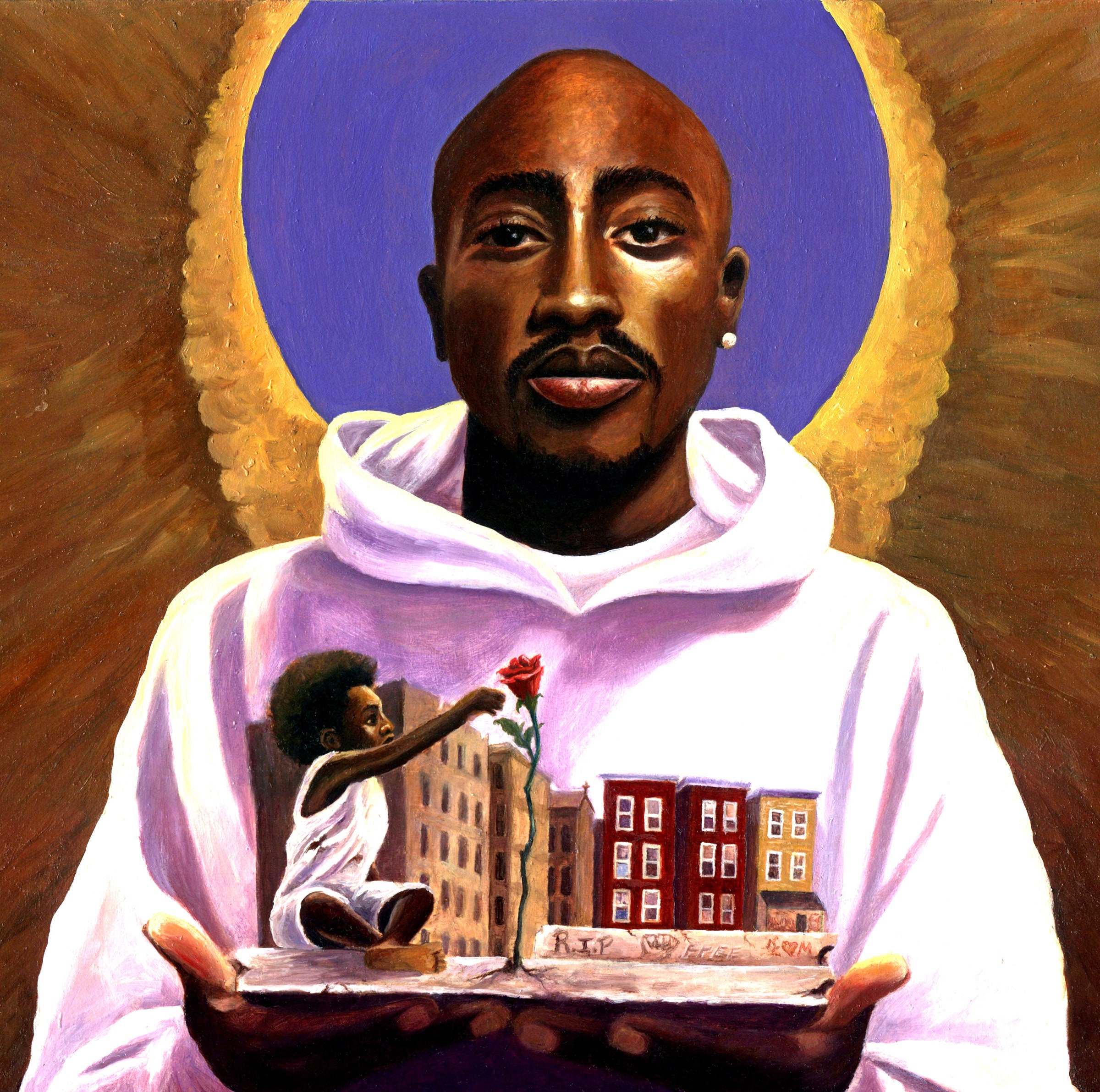 Tupac (the Rose That Grew From Concrete) (limited Edition) (canvas