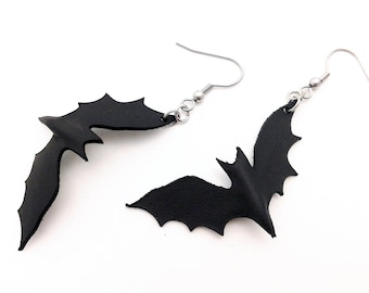 Earrings - Bat in 3D look made by beet&owl