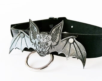 collar/choker - bat with ring