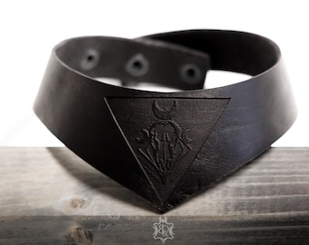 collar/choker - birdskull ravenskull