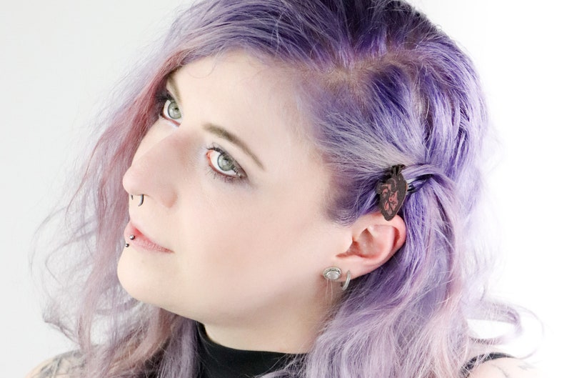 Anatomical Heart Hair Clip