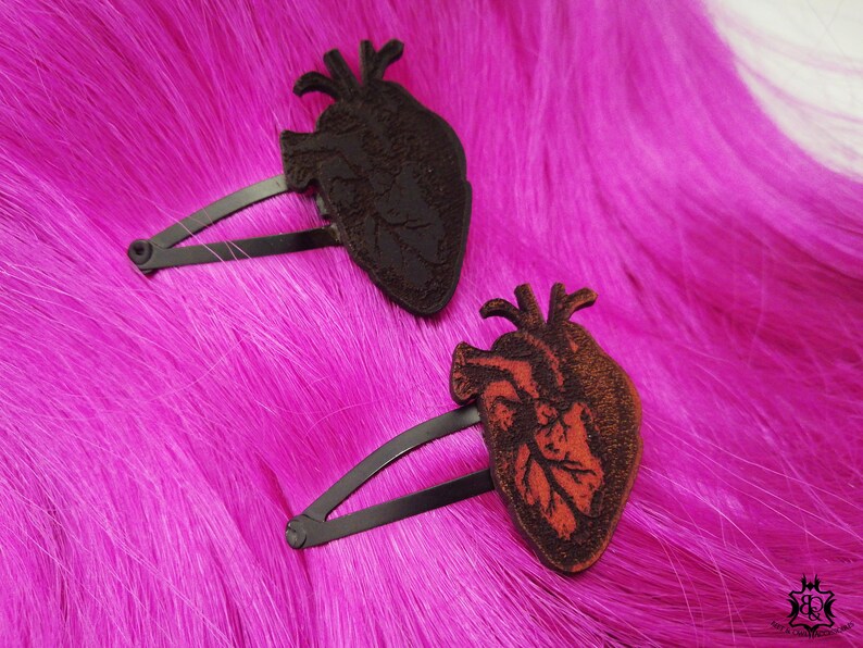 Anatomical Heart Hair Clip