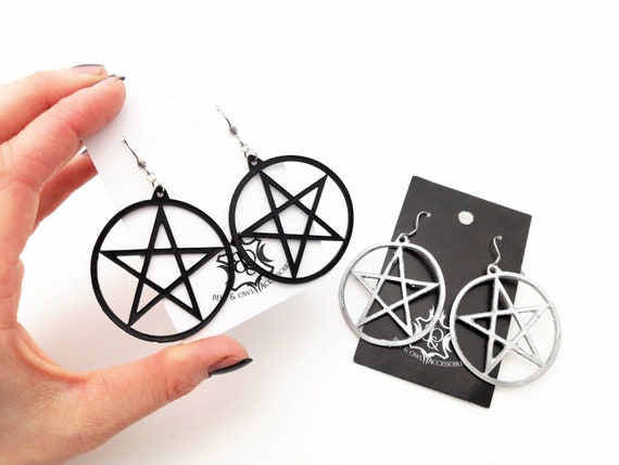 Pentagramm Earrings Etsy