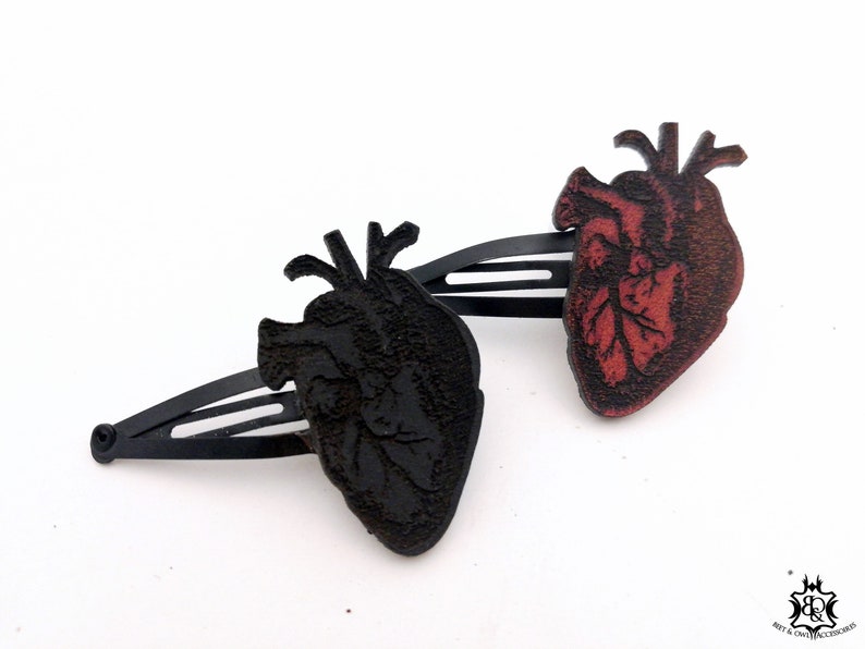 Anatomical Heart Hair Clip