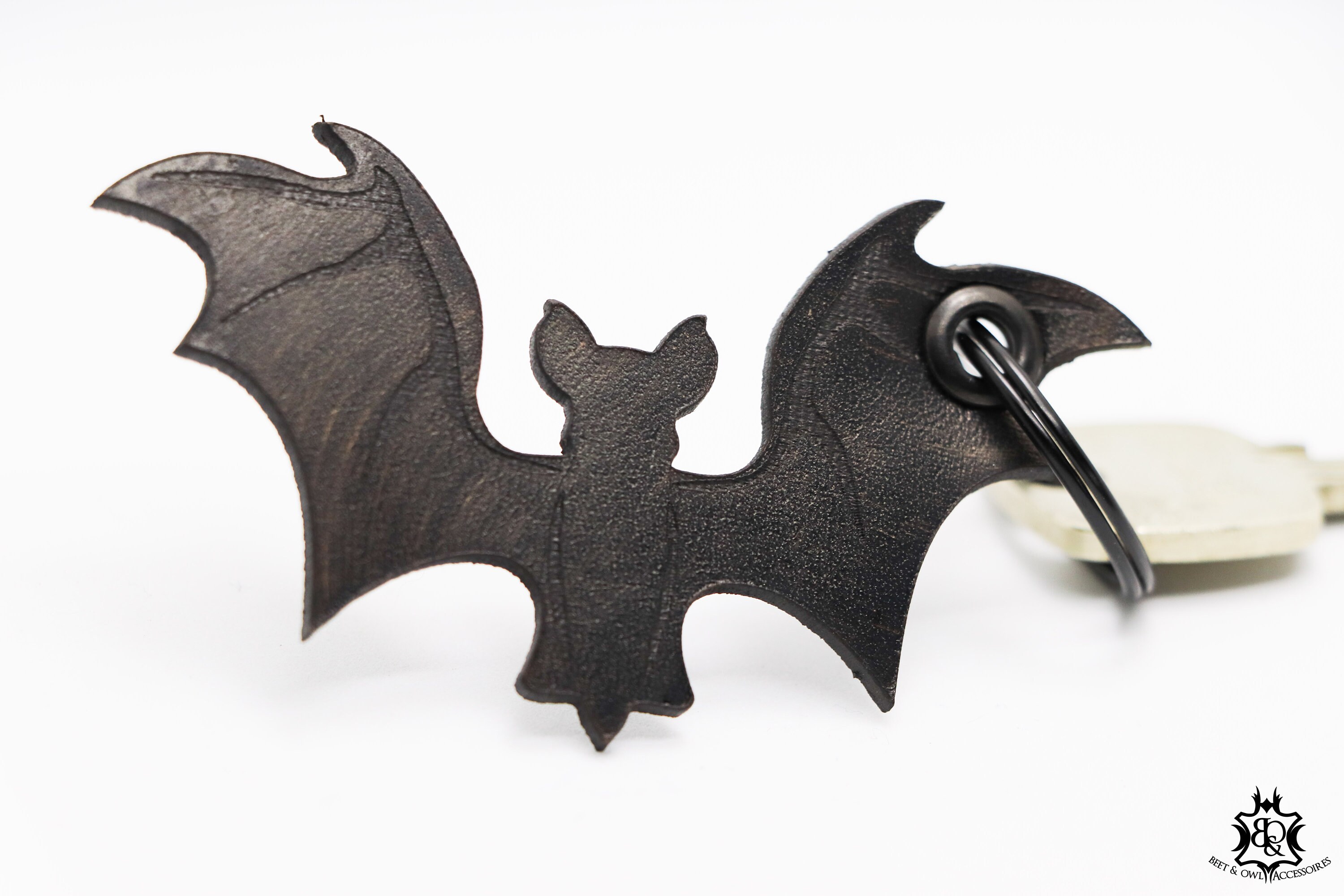 Keychain Bat in Black Etsy Australia