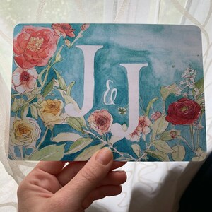 Floral Watercolor Wedding Invitations