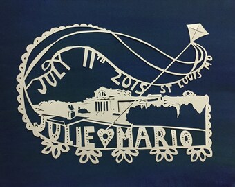 Custom Wedding Papercut