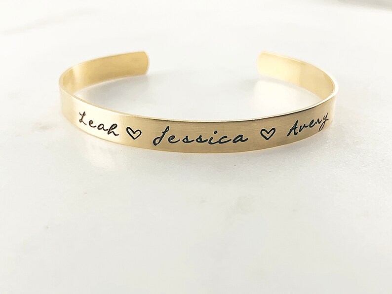 Personalized Names Cuff Bracelet Children's Kids Names Etsy
