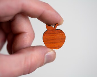 Wooden Apple Table Scatter,  Autumn Party or Wedding Place Setting Decoration, Teacher Confetti