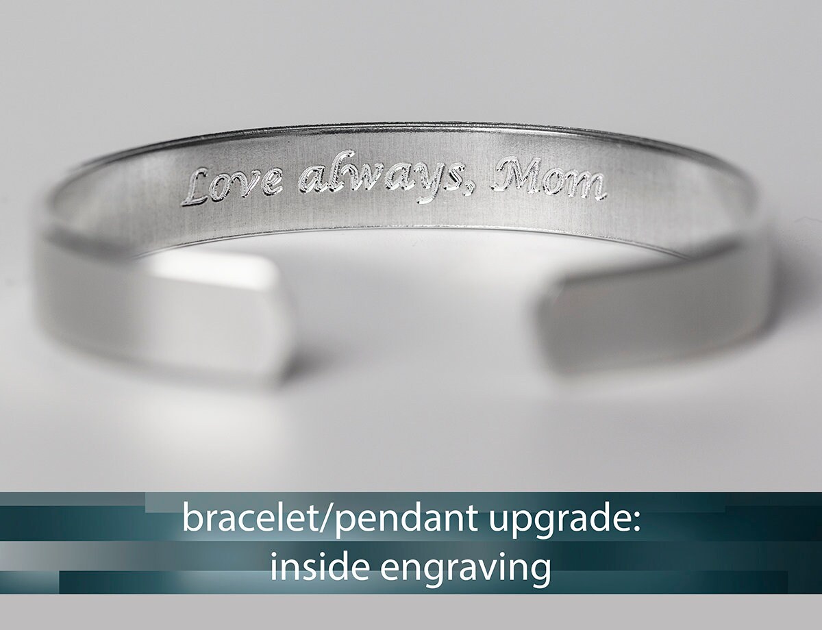 Upgrade - Inside Engraving on Any Engraved Bracelet or Bar Necklace -…