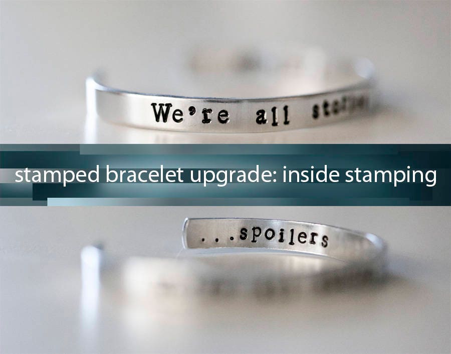 Upgrade - Inside Stamping Add-on for Custom Bracelets - Bracelet Add-…