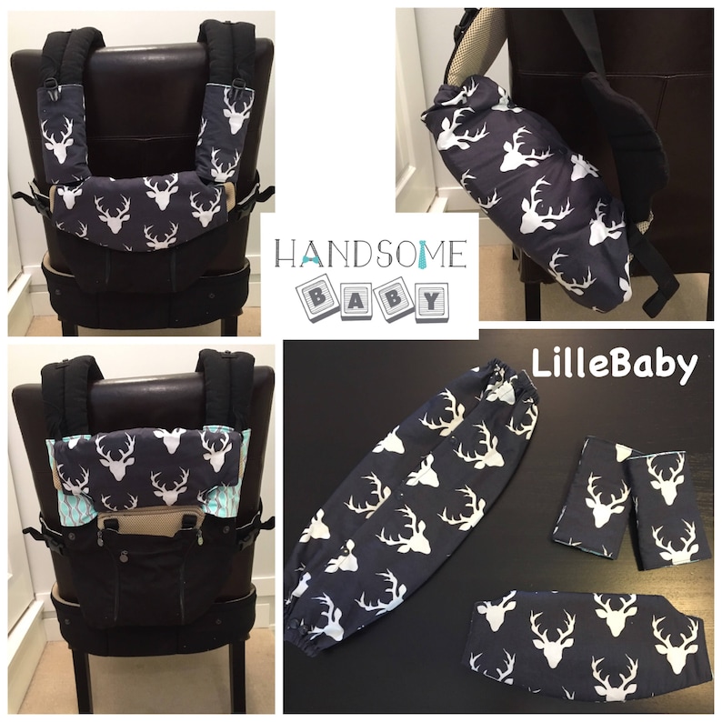 Suck//drool pads and bib for Lille Baby