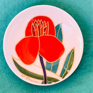 Rosenthal Germany Vintage Floral Small Plate Signed Wolf Bauer