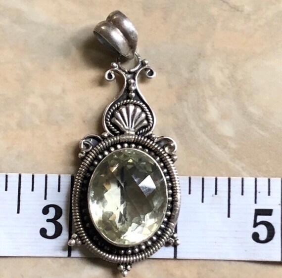 Gem Stone King Prasiolite Pendant – 5.25 Ct Cushion Green Stone In 925 Sterling Silver With Chain - View #9