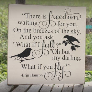 Oh but my darling, 12x12, What if you fly, Wood Sign Gift Idea