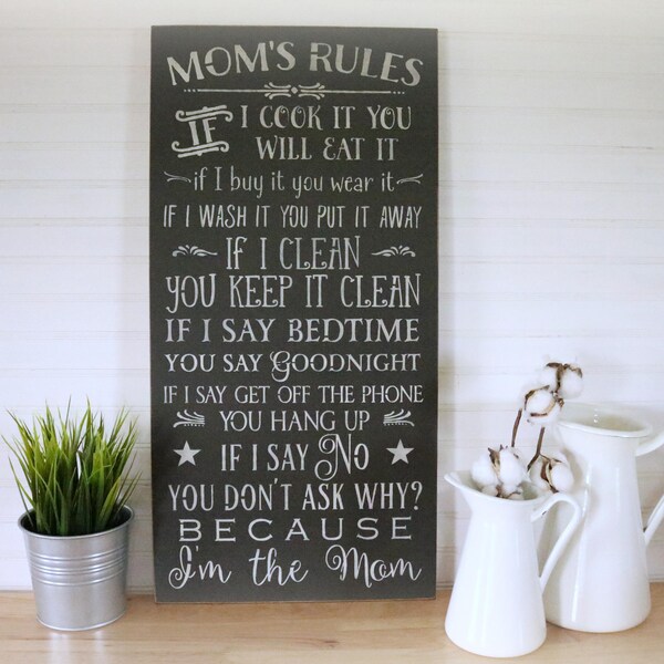 Moms Rules - Etsy