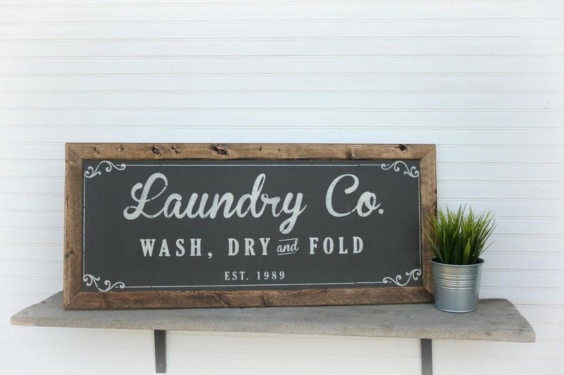 Farmhouse Laundry Laundry Room Sign Laundry Room Decor Etsy
