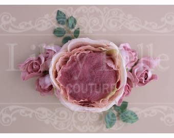 Digital Background - cornice digitale - neonato Prop - nido digitale - fotografia sfondo - digitale Prop - peonia nido con sfondo chiaro