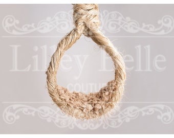 Digital Prop/backdrop chunky Rope Hanging Basket Pink Floral | Etsy