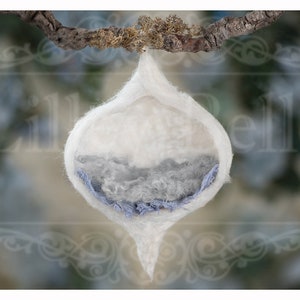 Digital Background - Digital Backdrop - Digital Prop - Newborn Prop - Hanging Prop - Girl Prop - Boy Prop - Blue Cocoon with Floral Backdrop