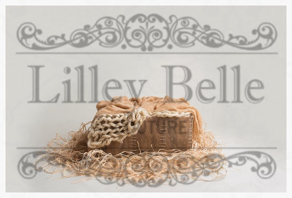 Digital prop/backdrop (Palm Leaf Box Straw)