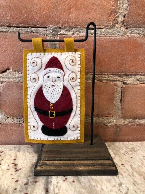 Roly Poly Santa Wool Wool Felt Applique Christmas Pattern Free Shipping Roly Poly Santa Wool Wool Felt Applique Christmas Pattern Free Shipping