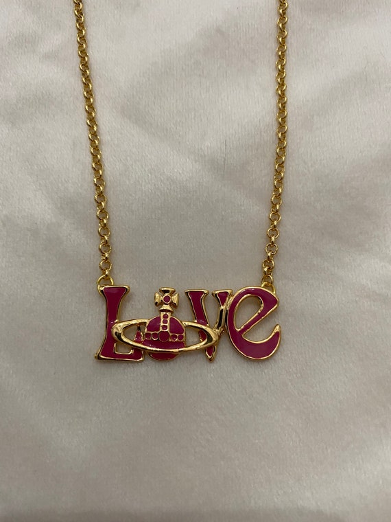 Vivienne Westwood Style Love Orb Necklace Etsy